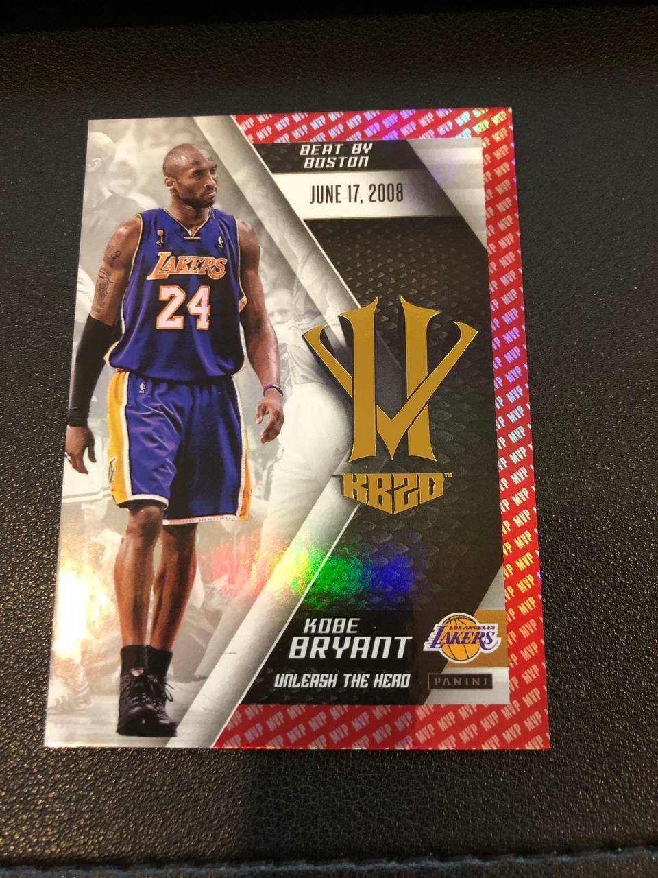 2015-16 Kobe Bryant - Beat by Boston Red Holo